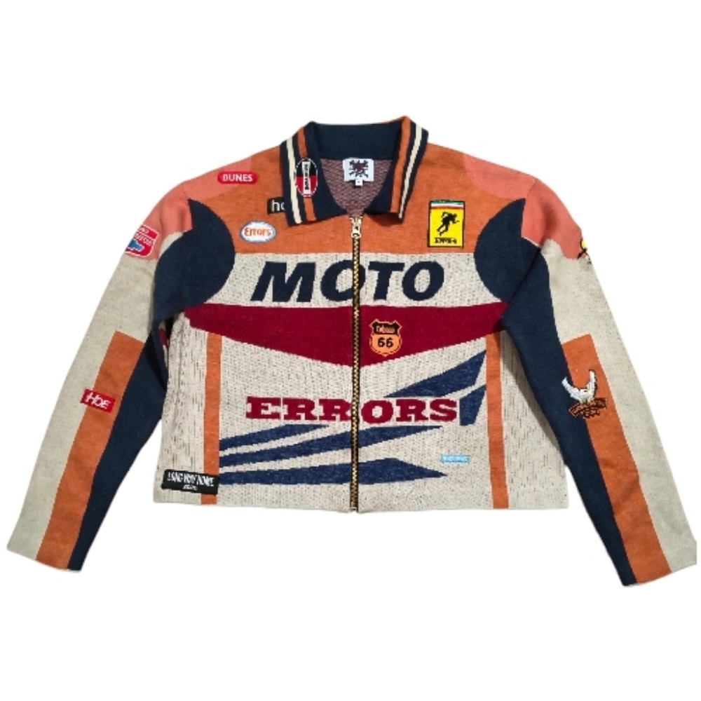 HOUSE OF ERRORS KNITTED MOTORCYCLE JACKET Men's Medium